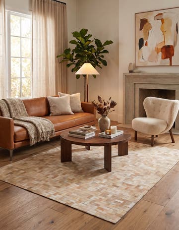 5' 5 x 7' 7 Cowhide Rug