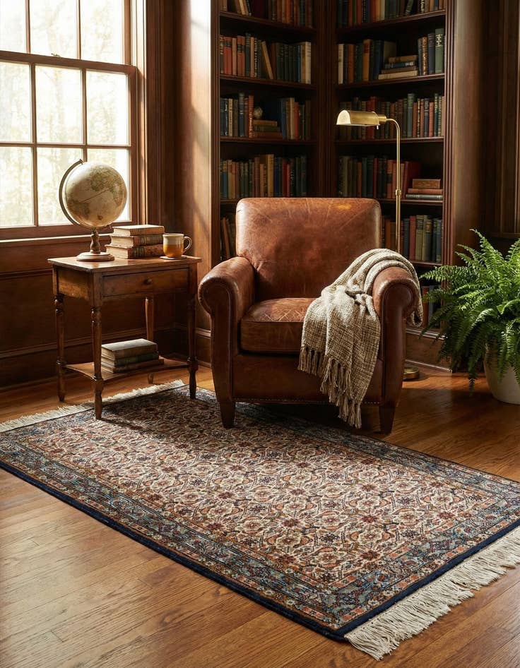 Detail image of 3' x 5' 4  Hand Knotted Mood Wool Rug