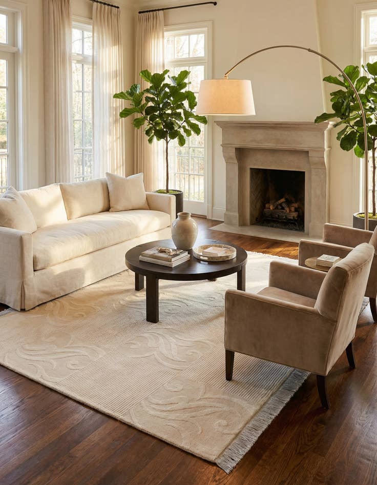 Detail image of 5' 9 x 7' 10  Hand Knotted Darya Wool Rug