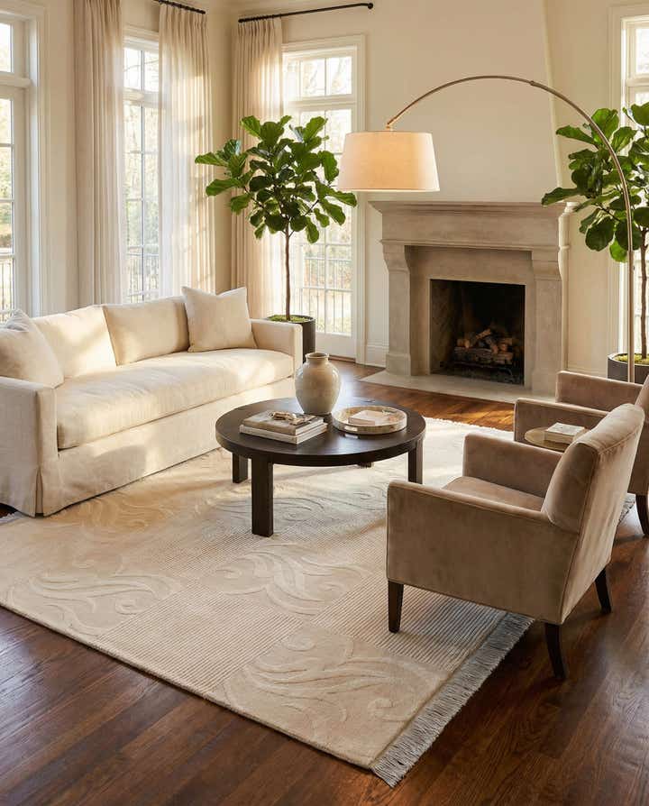 5' 9 x 7' 10 Hand Knotted Darya Wool Rug