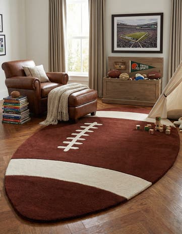 5' 11 x 10' 6 Playtime Kids Wool Freeform Rug