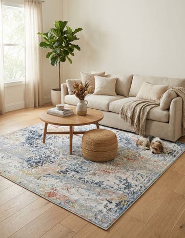 Kamala Washable Square Rug