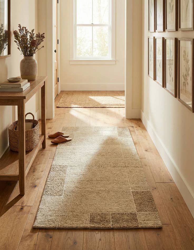 Detail image of  2' 5 x 4' 8  Hand Knotted Kashkuli Gabbeh Wool Runner Rug