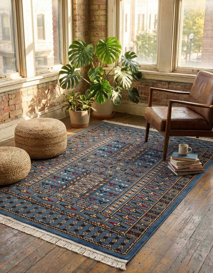 Detail image of 5' 3 x 8' Bokhara Rug