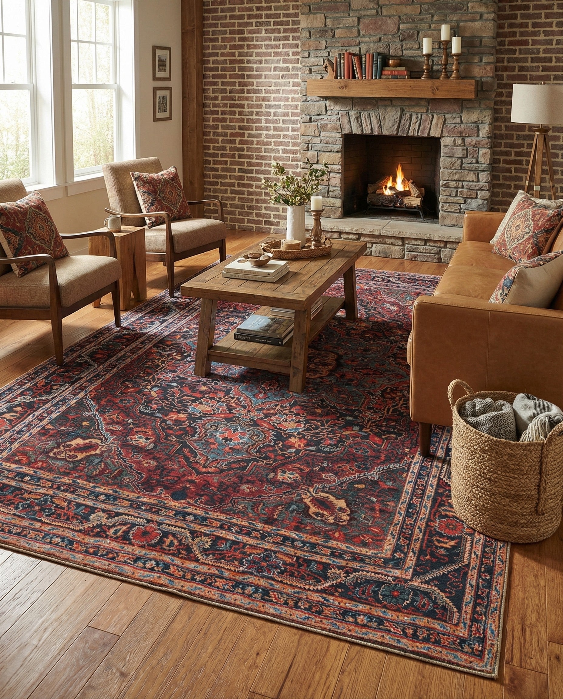 7' 10 x 11' Washable Timeless Rug