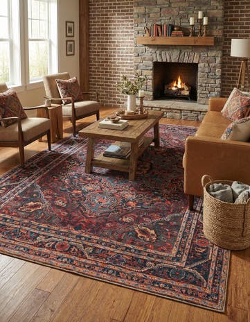 7' 10 x 11' Washable Timeless Rug