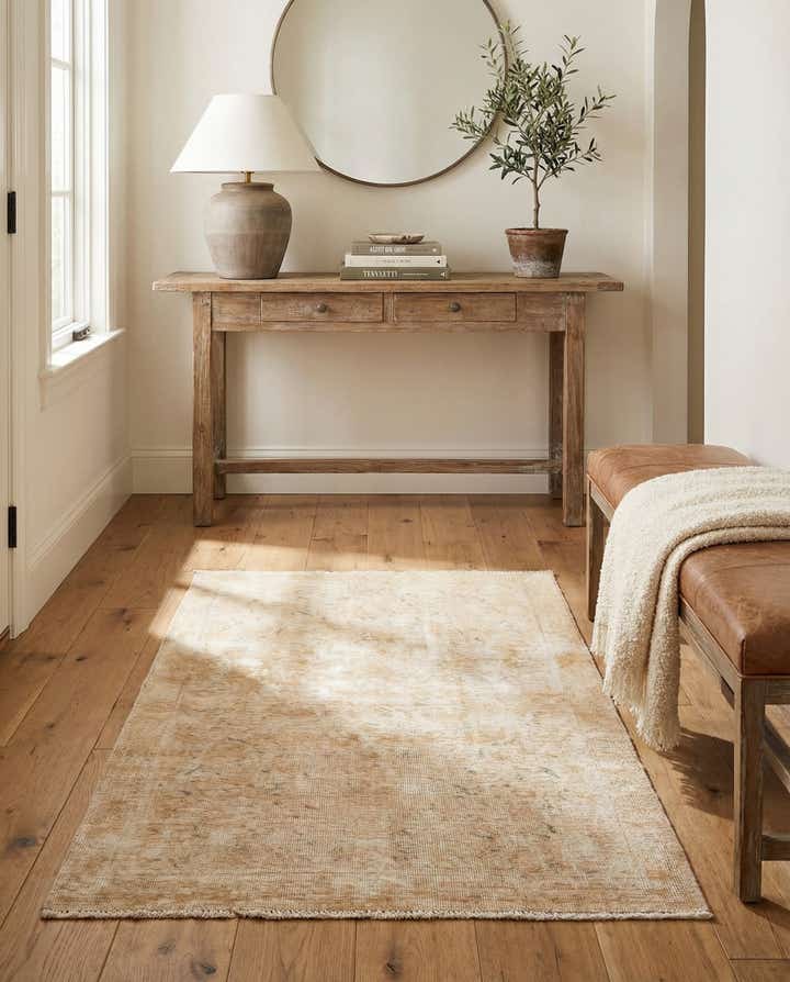 3' 1 x 4' 7 Hand Knotted Ultra Vintage Persian Wool Rug