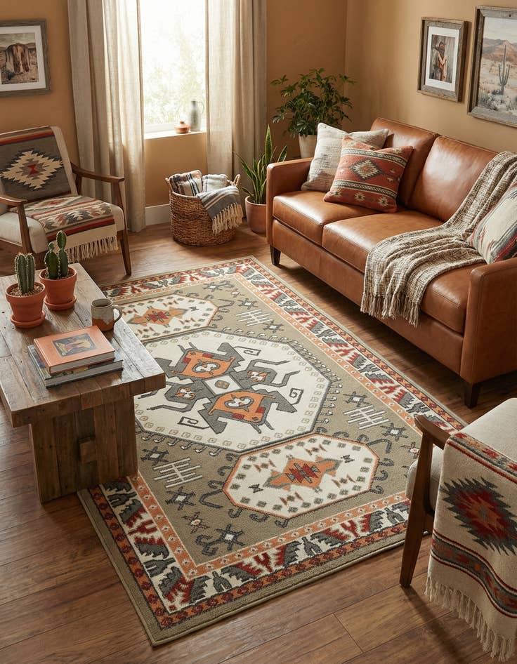 Detail image of 5' 3 x 7' 8 Arcadia Rug