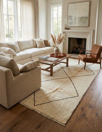 8' 2 x 10' 1 Hand Knotted Moroccan Wool Rug