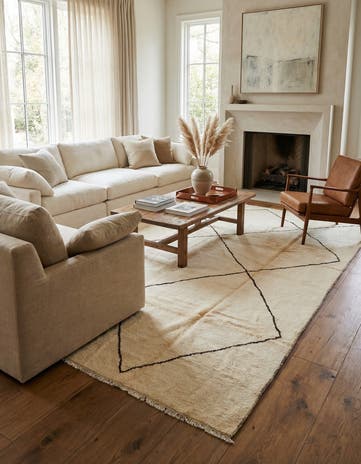 8' 2 x 10' 1 Hand Knotted Moroccan Wool Rug
