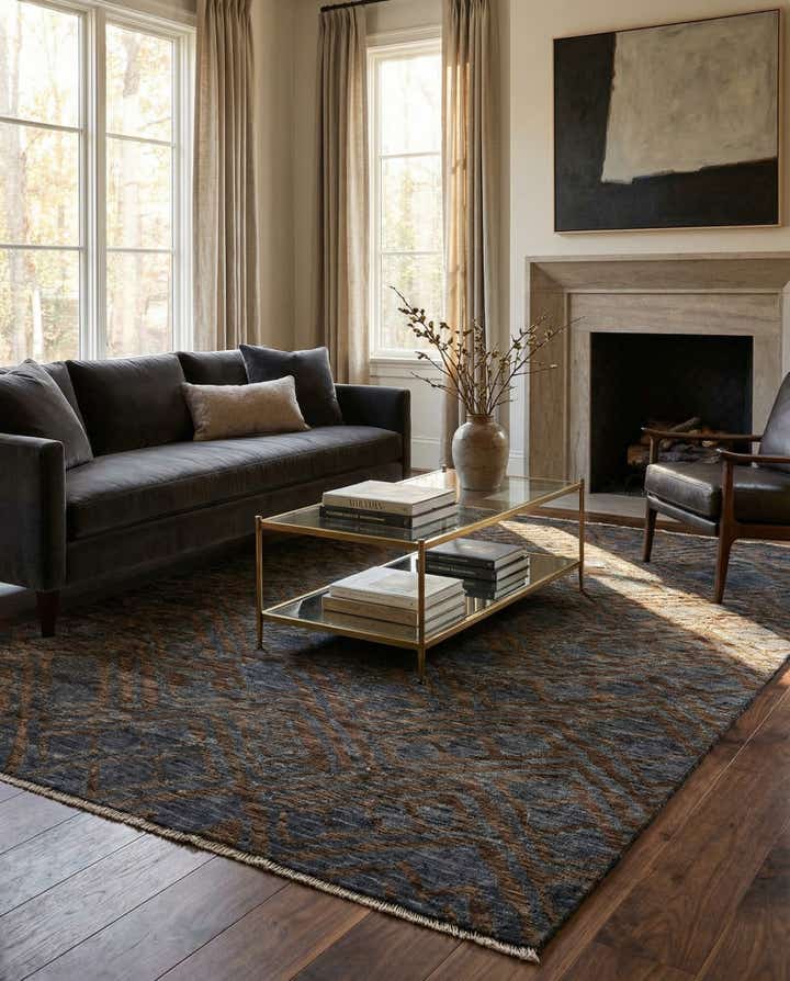 8' 2 x 12' 3 Hand Knotted Darya Wool Rug