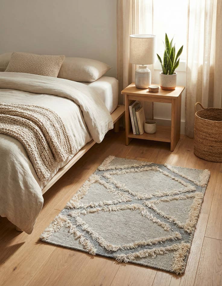 Detail image of 2' 2 x 2' 10  Hand Woven Arizona Wool Rug