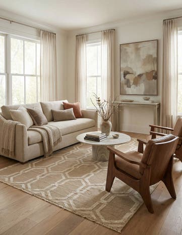 6' x 9' Hand Knotted Luna Rug