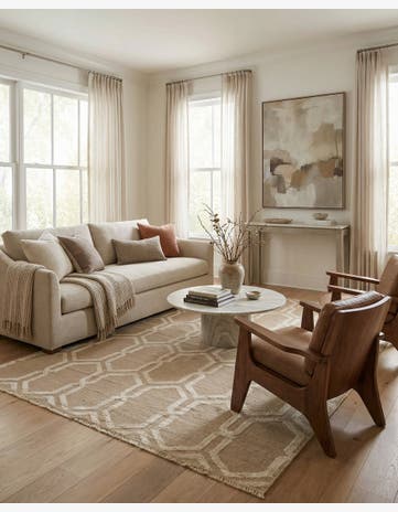 6' x 9' Hand Knotted Luna Rug