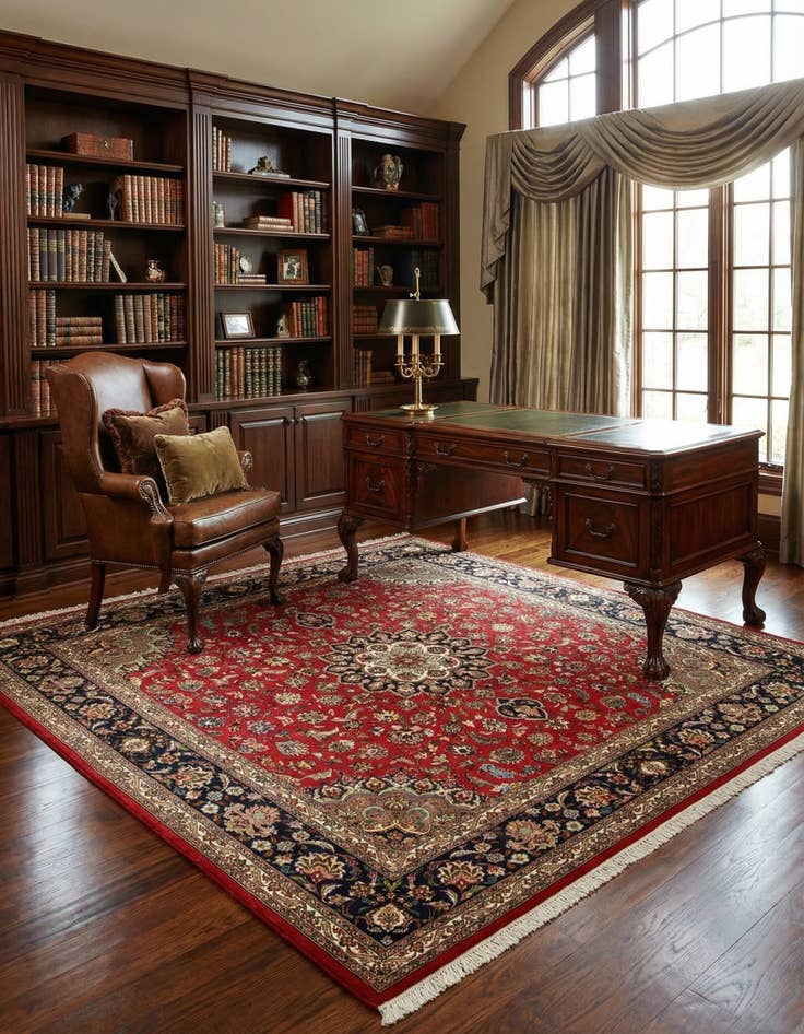 Detail image of 6' 8 x 6' 8 Tabriz Square Rug