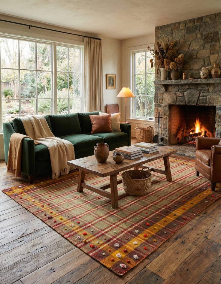 Detail image of 5' 3 x 7' 5 Jajim Rug