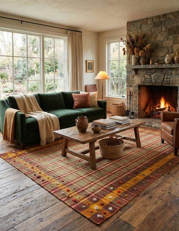 5' 3 x 7' 5 Jajim Rug