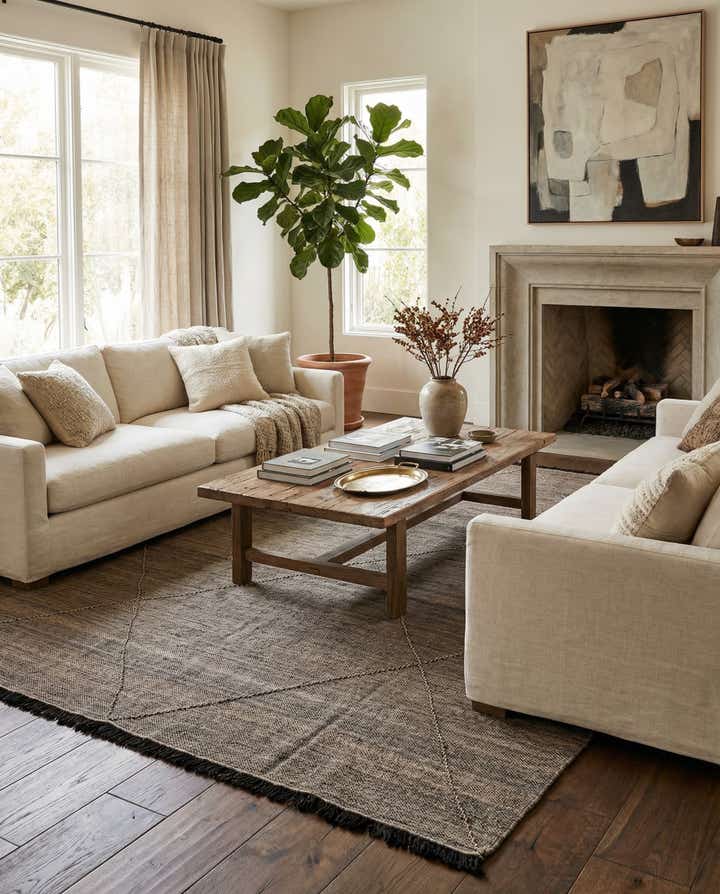 8' 6 x 9' 9 Hand Knotted Moroccan Wool Rug