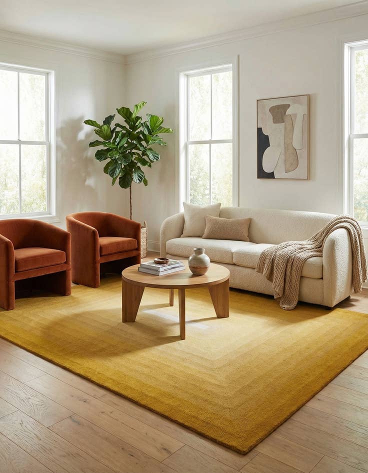 Detail image of 7' 10 x 10' Ombre Wool Rug