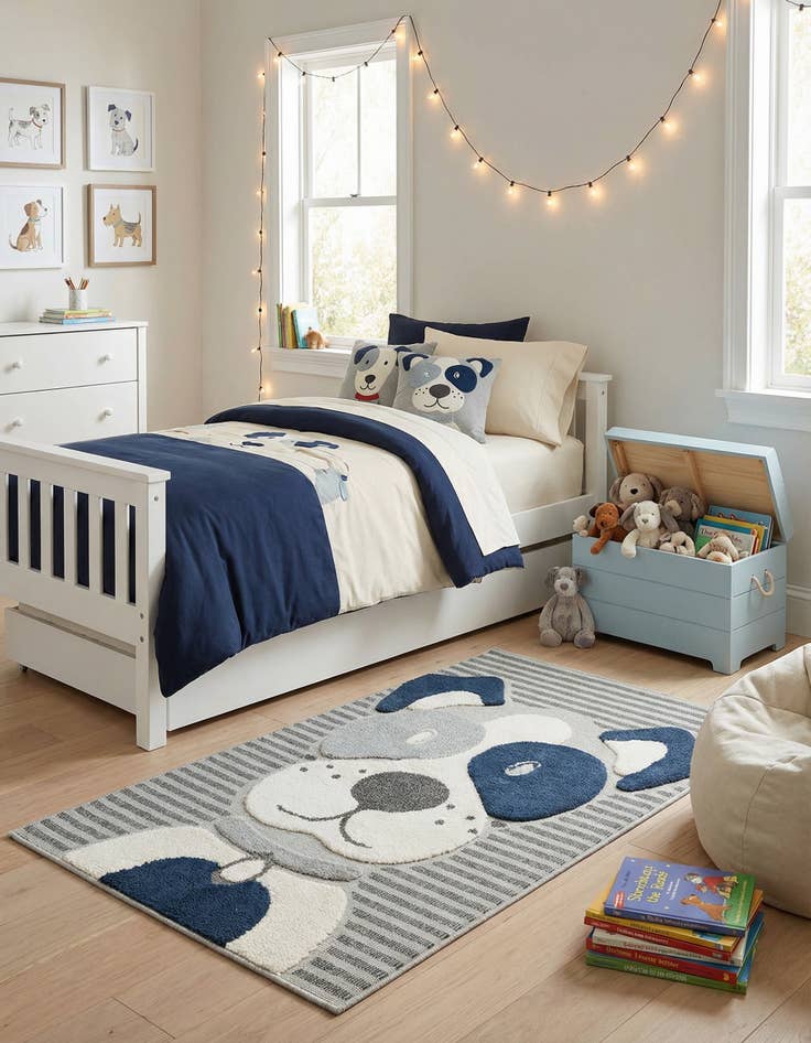 Detail image of 4' x 6' Whimsy Kids Rug