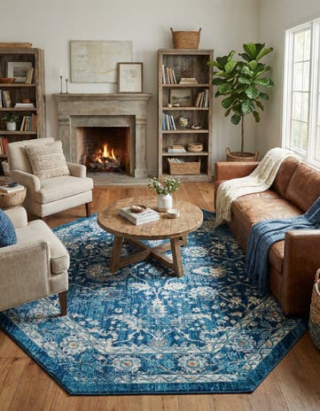 7' 10 x 7' 10 Stockholm Octagon Rug