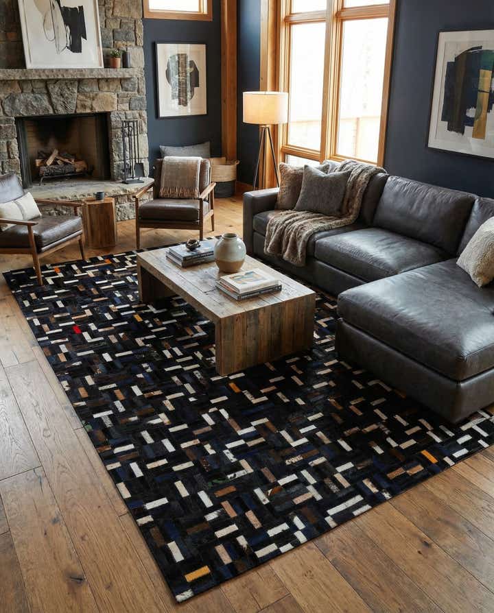 5' x 8' Cowhide - Patchwork Rug