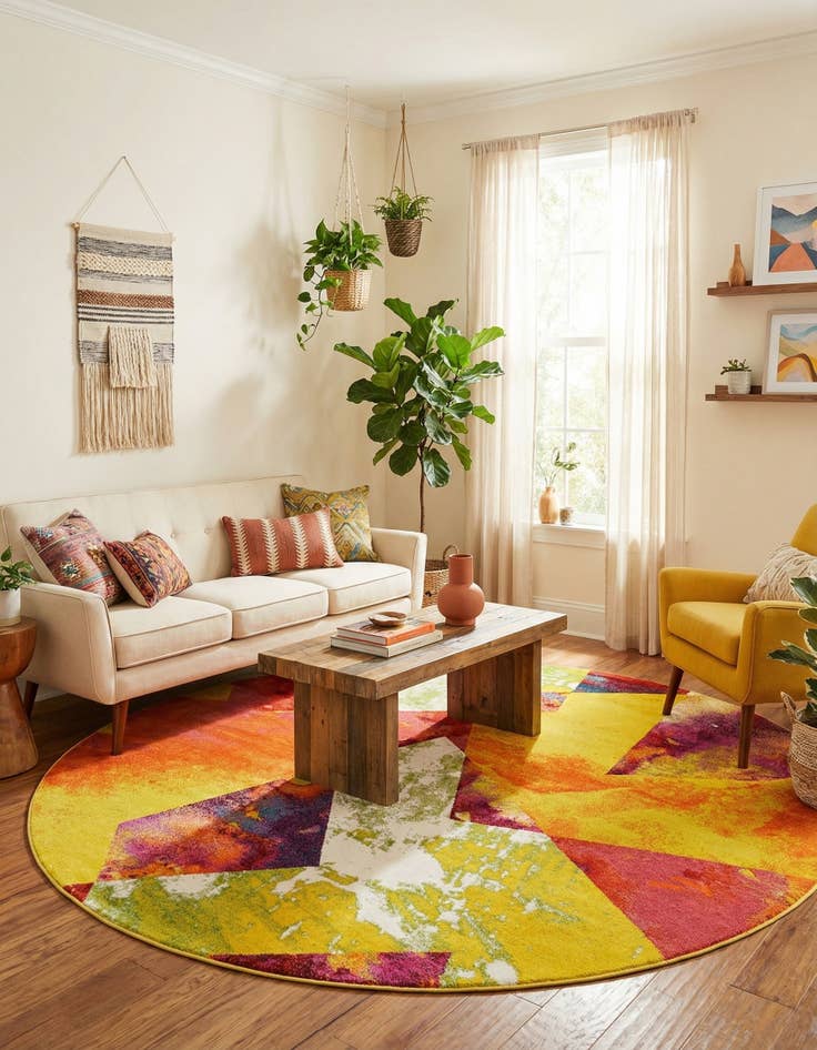 Detail image of 8' x 8' Florence Round Rug