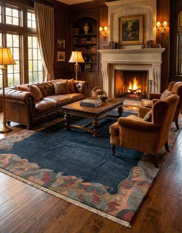 8' 3 x 11' 11 Hand Knotted Tibet Wool Rug