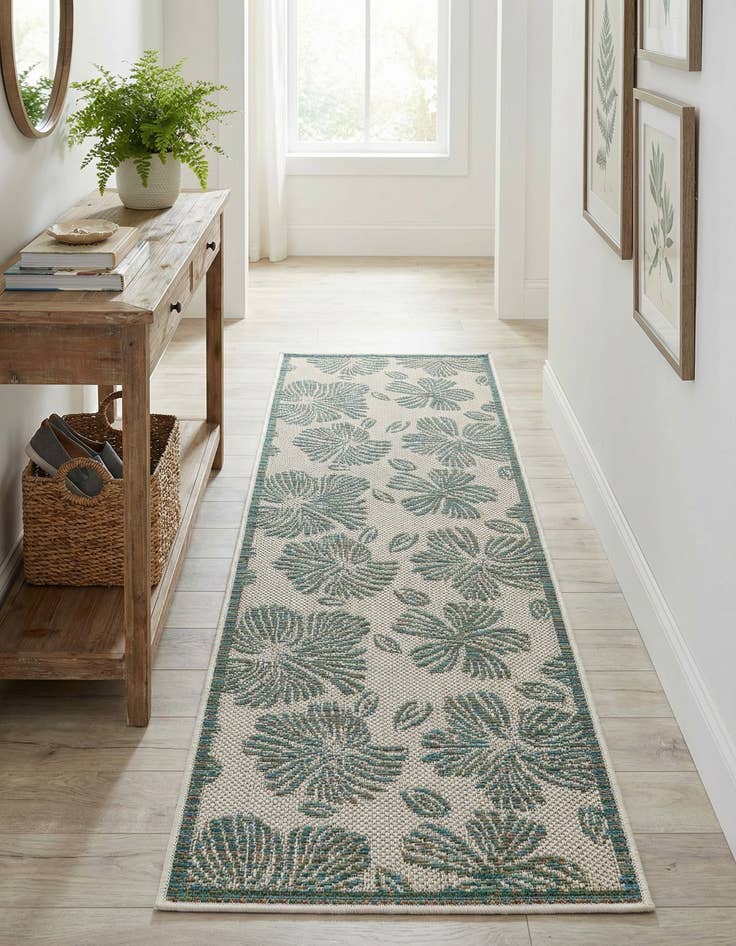 Detail image of  2' x 6' 1  Washable Baja Indoor / Outdoor Runner Rug