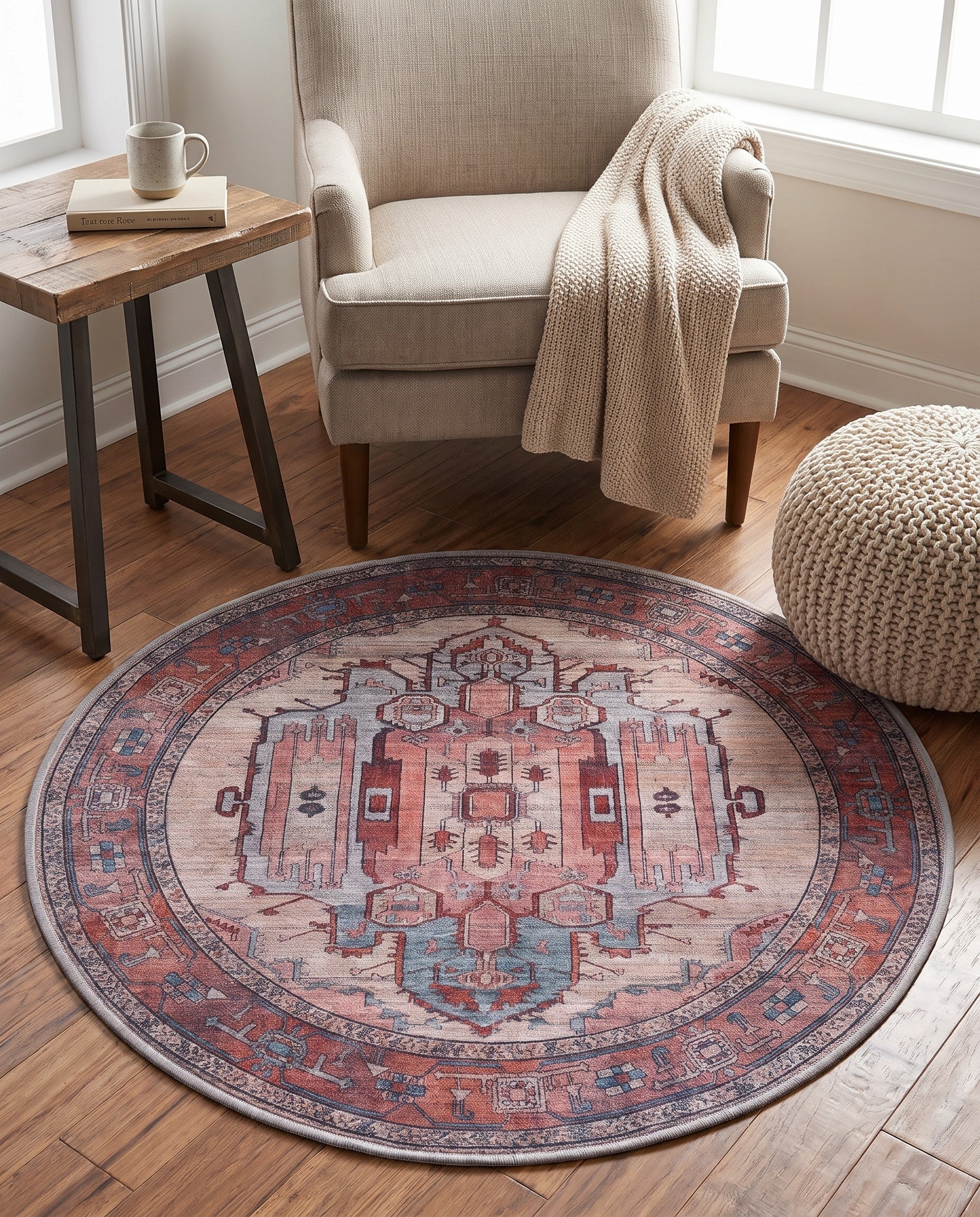 100cm x 100cm Maahru Round Rug