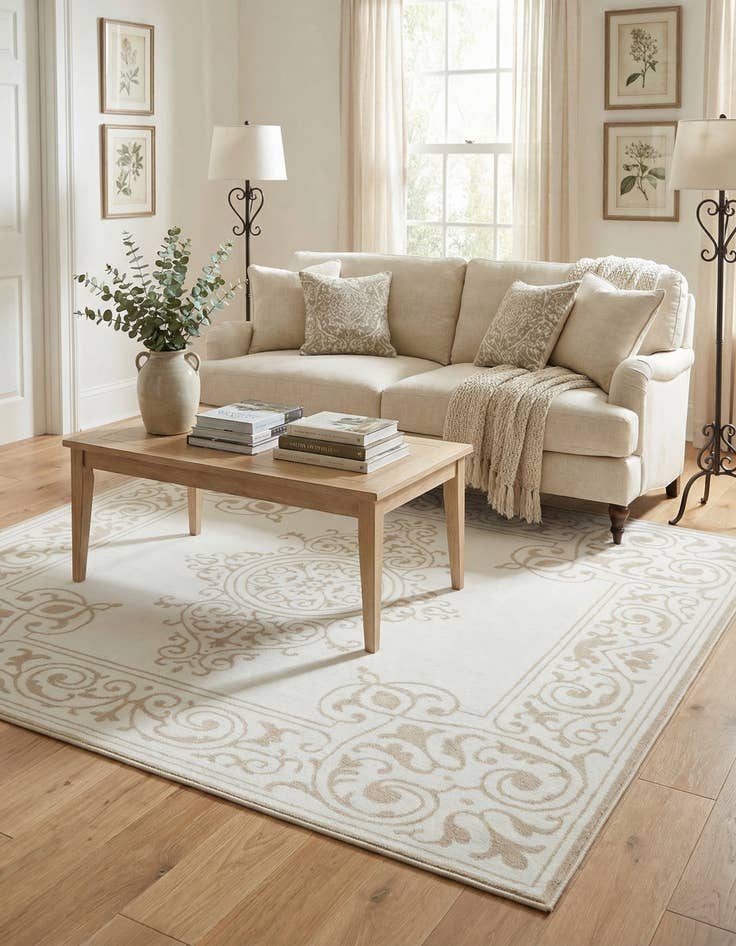 Detail image of 6' x 6' Hermitage Square Rug