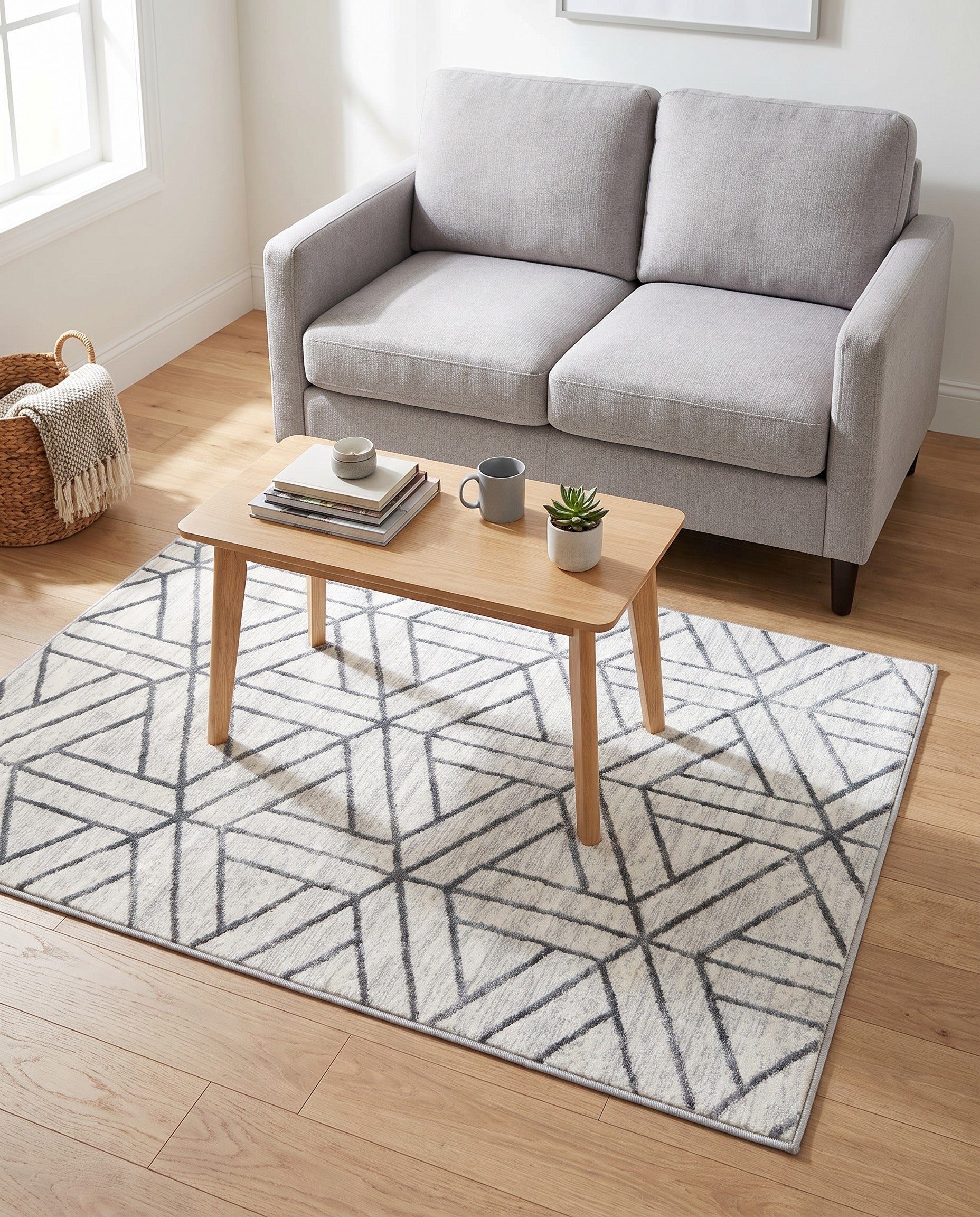 4' x 6' Lattice Trellis Rug