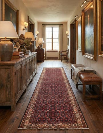 3' 7 x 13' 5 Hamedan Runner Rug