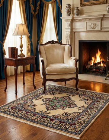 3' 3 x 3' 7 Nain Rug