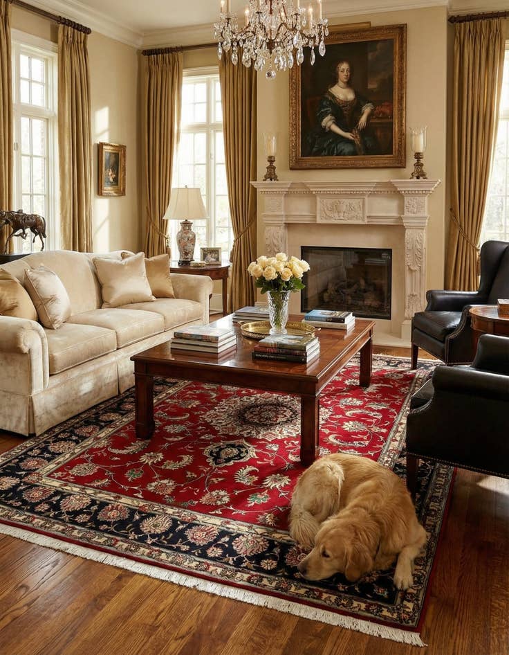 Detail image of 4' 11 x 6' 8 Tabriz Rug