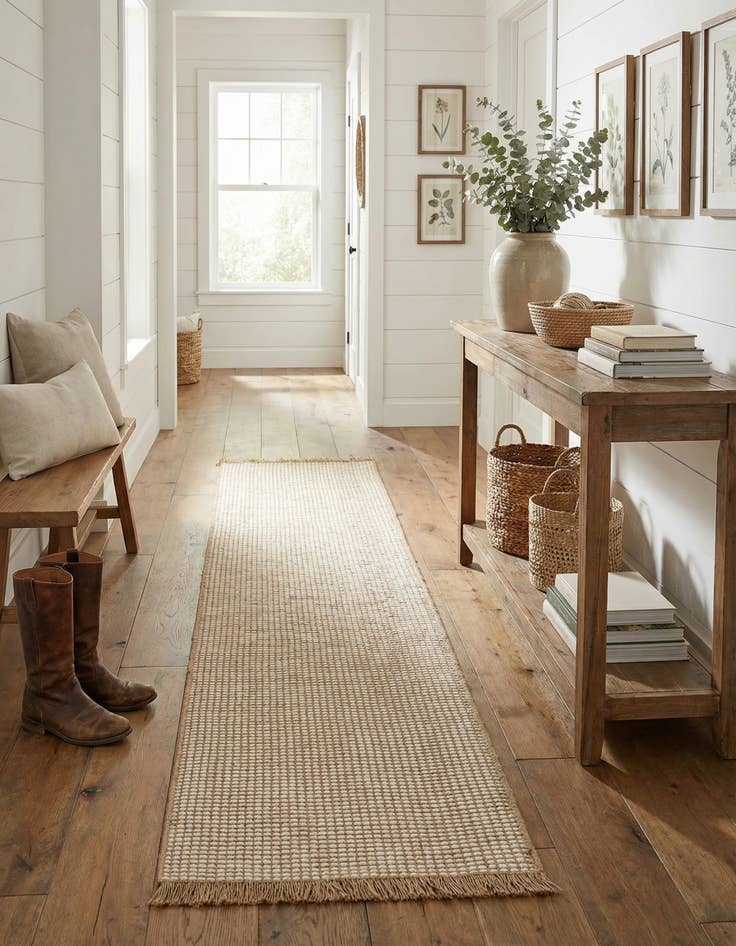 Detail image of 2' 7 x 10' Cottage Farm Runner Rug