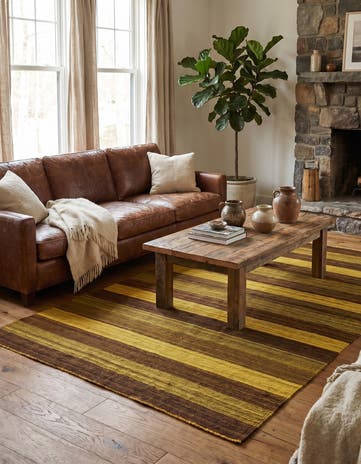 4' 2 x 5' 7 Hand Woven Kilim Afghan Wool Rug