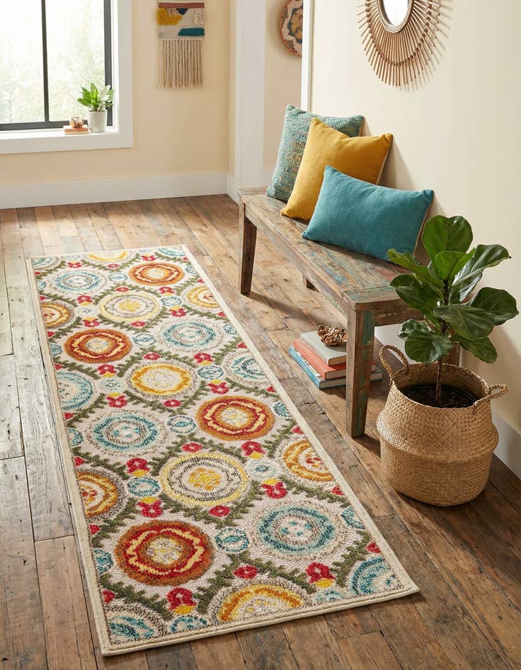 Detail image of 2' x 6' Easy-Clean Casablanca Indoor / Outdoor Runner Rug