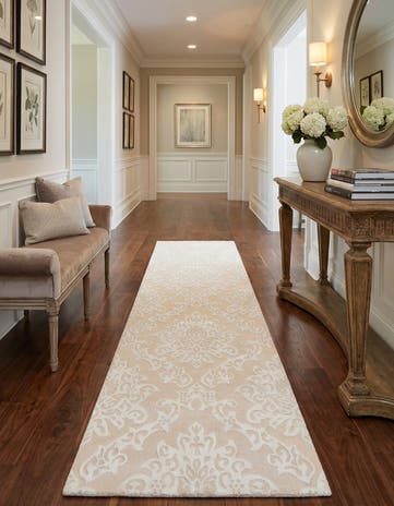 2' 10 x 10' Hand Knotted Darya Wool Runner Rug