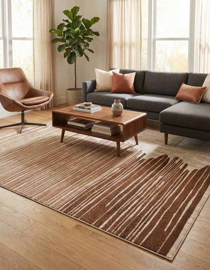 Detail image of  9' x 12'  Washable Modern Indoor / Outdoor Rug