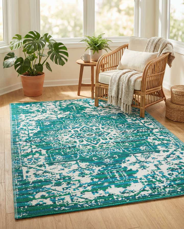 4' x 6' Easy-Clean Vista Breeze Indoor / Outdoor Rug