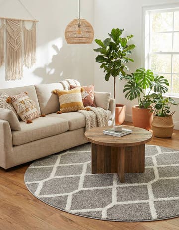 7' 10 x 7' 10 Boho Round Rug