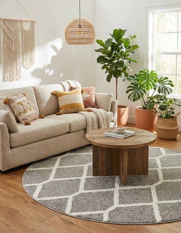 7' 10 x 7' 10 Boho Round Rug