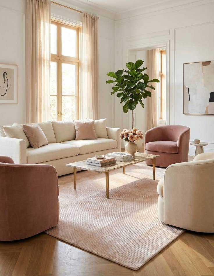 Detail image of 6' 6 x 9' 8  Hand Knotted Darya Wool Rug