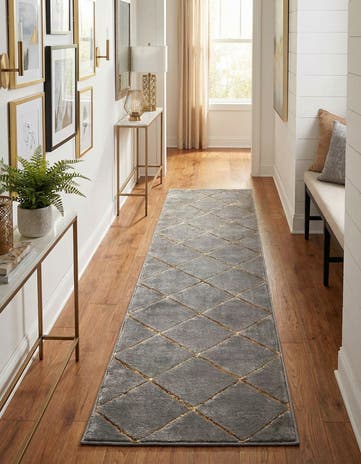 2' x 8' Vogue Geo Runner Rug