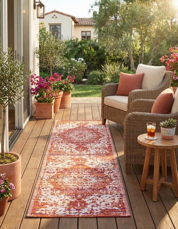 2' x 6' Easy-Clean Vista Breeze Indoor / Outdoor Runner Rug