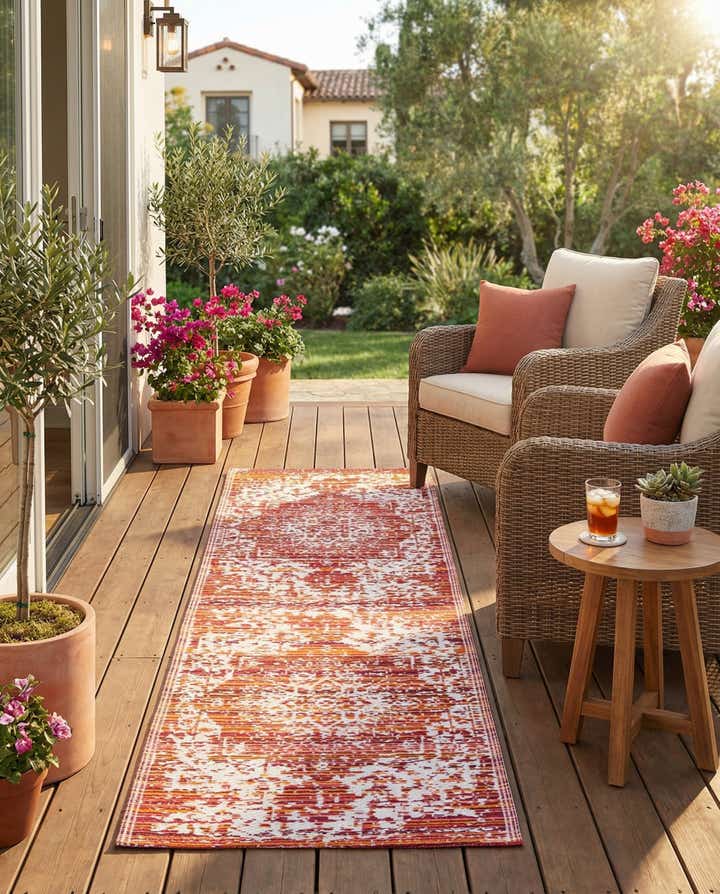 2' x 6' Easy-Clean Vista Breeze Indoor / Outdoor Runner Rug