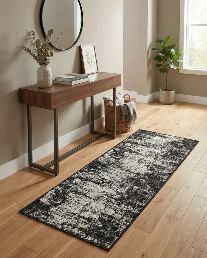 2' x 5' 3 Easy-Clean Modern Indoor / Outdoor Runner Rug