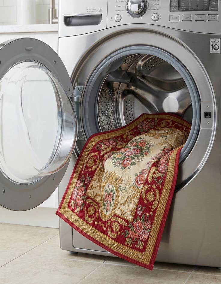 Detail image of 2' x 3'  Washable Traditional Indoor / Outdoor Rug