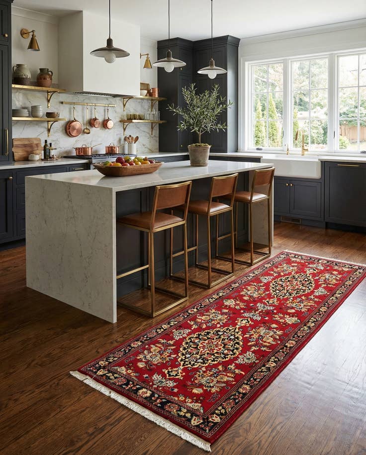 Detail image of 2' 7 x 7' 3 Hand Knotted Qom Persian Runner Rug